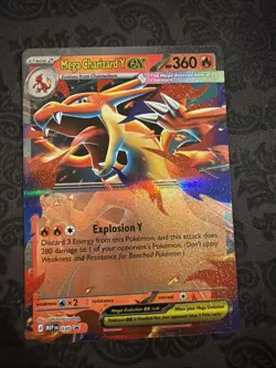 Mega Charizard Y ex 030 Me: Mega Evolution Promo Holo Pokemon - Image 1