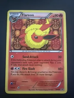 Pokemon TCG Flareon Black & White Black Star Promo Holo BW88 NM - Image 1