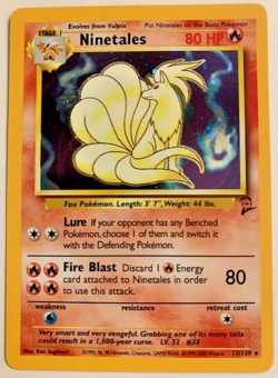 13/130 Ninetales Rare Holo 2000 Pokemon Base Set 2 - NEVER PLAYED MT-NRMT - Image 1