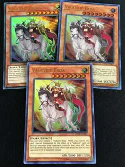 YUGIOH VALKYRIE ERDA DANE-EN087 ULTRA X3 - Image 1