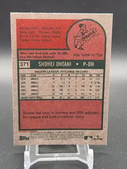 2024 Topps Heritage Shohei Ohtani #371 Los Angeles Dodgers Base Card - Image 2
