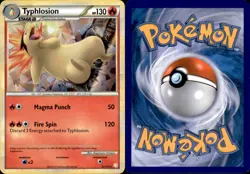 Typhlosion - 32/123 Cracked Ice Holo 032/123 2016 Fire LP Deck Holo Rare - Image 1
