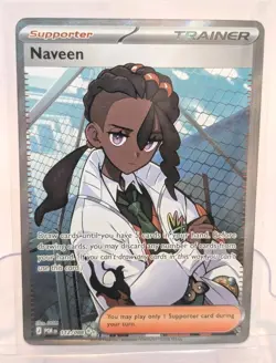 Naveen 112/088 POR Trainer-Supporter Foil Holo Pokemon Card TCG - Image 1