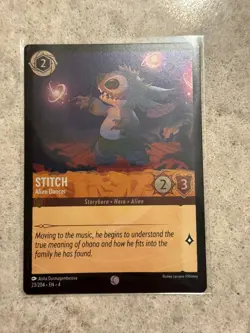 Disney Lorcana Stitch Alien Dancer Epic Fabled Holofoil Card 207/204 NM - Image 3