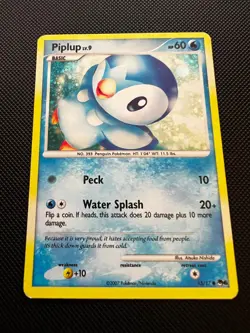 Pokemon Piplup - 15/17 - Pop Series 6 Holo Card - Image 1