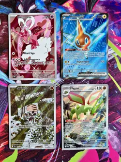 Pokemon TCG Illustration Rare Bundle English X4 Cards, Phantasmal, Journey, etc - Image 1