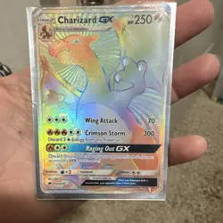 Pokemon Charizard GX Rainbow Rare 150/147 SM-Burning Shadows Holo Card - Image 1