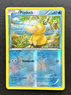 Pokemon TCG Psyduck Breakpoint 16/122 Reverse Holo Common Card - Image 1