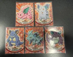 Topps TV - Nidoran M/F ,Nidorina, Nidoqueen, Nidoking Pokemon LP - 5 Card Set - Image 1