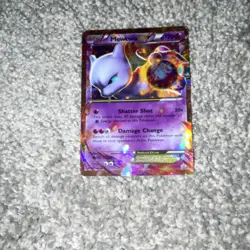 Pokemon Mewtwo EX Full Art Ultra Rare Holo Card XY107 XY 170 HP Psychic - Image 1