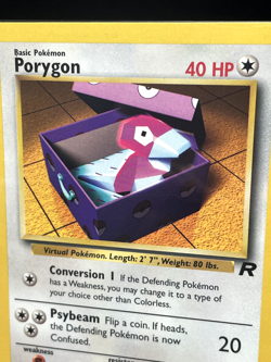 Pokemon '137 Porygon 48/82 Team Rocket Uncommon Vintage WOTC 2000 NM - Image 1