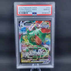 Pokemon TCG PSA 10 Rayquaza VMAX 101/159 Crown Zenith Ultra Rare - Image 1