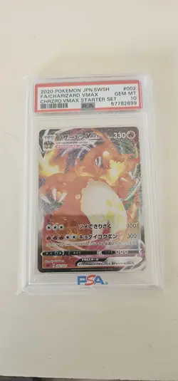 2020 Pokemon Japanese SWSH Charizard VMAX Starter Set FA Charizard VMAX PSA 10 - Image 1