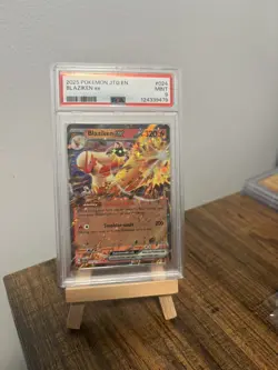 💎 2025 Pokemon Blaziken EX #24/159 PSA 9 MINT – Journey Together – Low Pop! 🔥 - Image 1