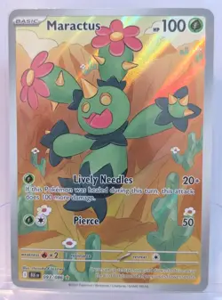 Maractus 093/086 Sv: Black Bolt Holo Illustration Rare Pokemon TCG Card - Image 1