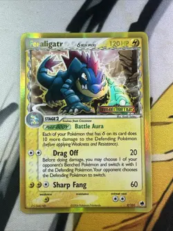 Pokemon Feraligatr Delta Species EX Dragon Frontiers 2/101 Reverse Holo STAMPED - Image 1