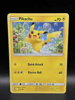 Pikachu 19/68 - Pokemon Hidden Fates Card - LP - Image 1