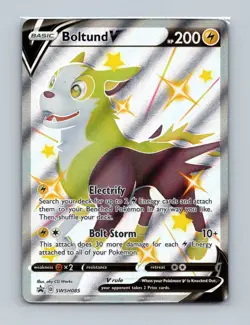 Pokemon TCG - Boltund V SWSH085 - Black Star Promo Ultra Rare Holo Card NM - Image 1