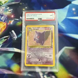 1999 Pokemon Fossil Gengar Holo #5 - PSA 9 - MINT - Image 1