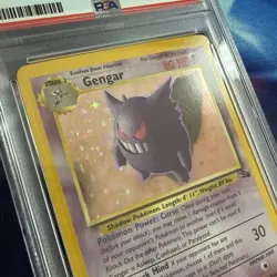 1999 Pokemon Fossil Gengar Holo #5 - PSA 9 - MINT - Image 2