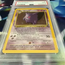 1999 Pokemon Fossil Gengar Holo #5 - PSA 9 - MINT - Image 4