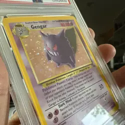 1999 Pokemon Fossil Gengar Holo #5 - PSA 9 - MINT - Image 5