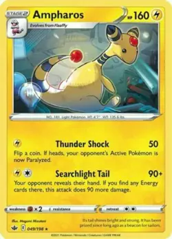 Pokemon - Ampharos 049/198 - Rare - Chilling Reign - NM/M - Image 1