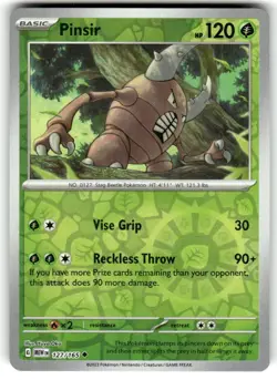 Pokemon TCG Pokemon Pinsir 127/165 NM Uncommon Reverse Holo - Image 1
