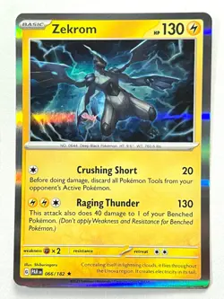 Zekrom 066/182 Holo Rare - Paradox Rift Pokemon TCG - Pack Fresh Near Mint NM! - Image 1