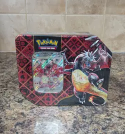 Pokemon TCG Paldean Fates Shiny Charizard ex Tin Sealed - Image 1