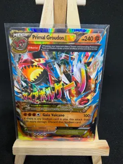 Pokemon Primal Groudon EX (Omega) Holo Ultra Rare XY - Primal Clash 86/160 LP - Image 1