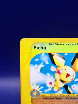 Pokemon Pichu 22/165 Reverse Hilo Expedition Rare e-Reader Regular 2002 English - Image 3
