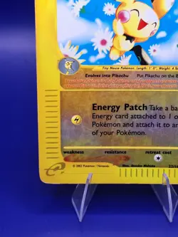 Pokemon Pichu 22/165 Reverse Hilo Expedition Rare e-Reader Regular 2002 English - Image 5
