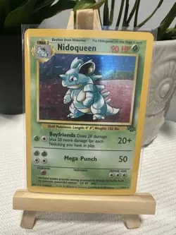 Nidoqueen 7/64 Jungle Unlimited Holo Rare Pokemon 1999 TCG LP - Image 1