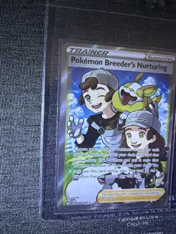 Pokemon Breeder's Nurturing (Full Art) 188/189 Swsh03: Darkness Ablaze Holo - Image 2