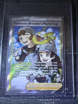 Pokemon Breeder's Nurturing (Full Art) 188/189 Swsh03: Darkness Ablaze Holo - Image 4