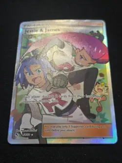 Pokemon TCG: Jessie & James Hidden Fates 68/68 Full Art Textured Holo NM - Image 2