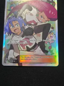 Pokemon TCG: Jessie & James Hidden Fates 68/68 Full Art Textured Holo NM - Image 4
