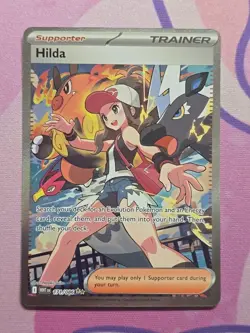 Hilda 171/086 SV: White Flare SIR Full Art Holo Trainer Pokemon TCG NM - Image 1