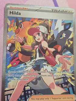 Hilda 171/086 SV: White Flare SIR Full Art Holo Trainer Pokemon TCG NM - Image 2