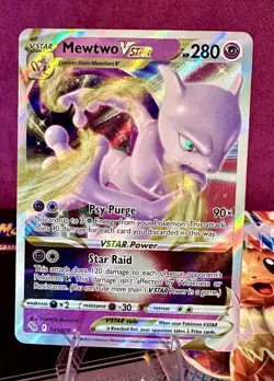 Pokemon Mewtwo VSTAR Ultra Rare Full Art Holo 031/078 Pokemon GO 280 HP - Image 1