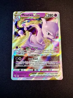Pokemon Mewtwo VSTAR Ultra Rare Full Art Holo 031/078 Pokemon GO 280 HP - Image 3