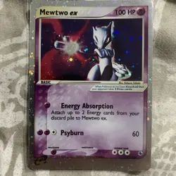 2003 POKEMON EX RUBY & SAPPHIRE #101/109 MEWTWO EX-HOLO - Image 1