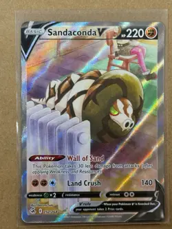 Sandaconda V Holo Rare Alternate Full Art 252/264 SWSH Fusion Strike Pokemon - Image 1