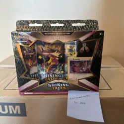Pokemon TCG Shining Fates Mad Party Pin Collections Box Bunnelby Factory Sealed - Image 1