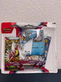 Pokemon TCG Scarlet & Violet 3 Pack Blister Dondozo Promo Sealed New Box Wear - Image 1