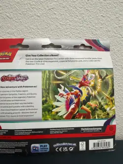 Pokemon TCG Scarlet & Violet 3 Pack Blister Dondozo Promo Sealed New Box Wear - Image 2