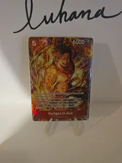 One Piece Illustration Box Vol. 5 Promo Portgas D. Ace ST15-005 SR English - Image 1