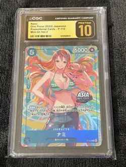 CGC 10 PRISTINE Nami P-112 Meet Up Event November PROMO One Piece 2025 - Image 1
