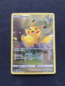 Pikachu Crown Zenith GG30/GG70 Galarian Gallery Full Art Holo Pokemon Card NM - Image 1